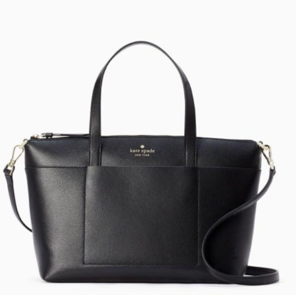 Kate Spade Patrice Satchel Black Leather Crossbody NWT